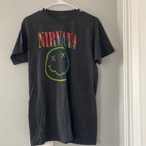 NIRVANA GRAY BAND T-SHIRT